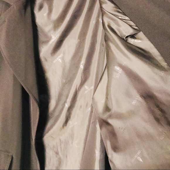 London Fog Black Trench Coat Size 12 - Picture 5 of 7